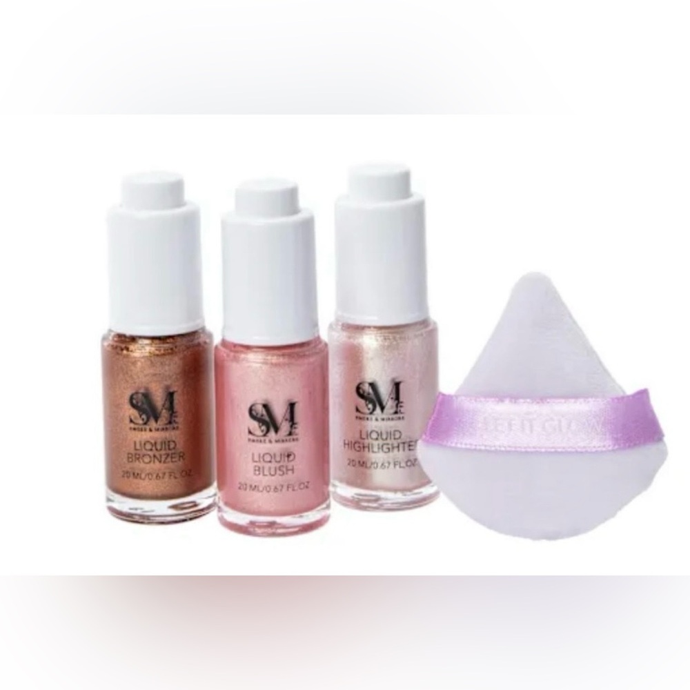 Liquid Bronzer, Blush, and Highlighter Set